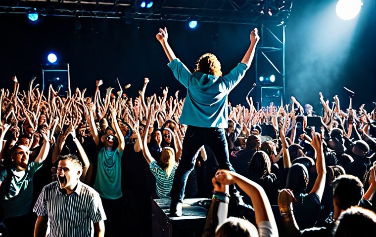 Mayday Concert Scene**

"A fully clothed and diverse crowd enthusiastically cheering at a Mayday concert, safe for work, appropriate content. The stage is brightly lit with dynamic lighting, and Mayday band members are performing, fully clothed in modest, modern rock attire. Capture the energy and excitement of the crowd. Wide shot, professional concert photography, perfect anatomy, natural proportions."

**